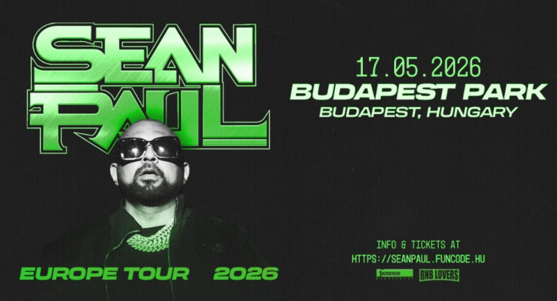 Sean Paul először Budapesten, a Budapest Parkban ad koncertet  